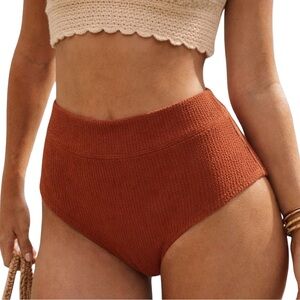 Victoria's Secret PINK Rust High-Waisted Cheeky Bikini Bottoms NWT size MEDIUM